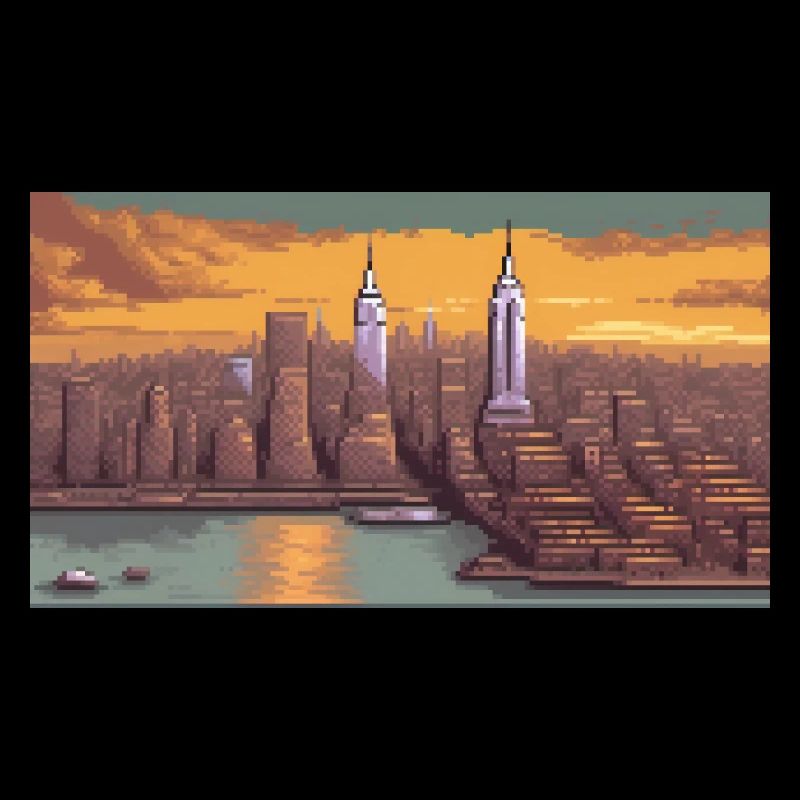 New York City - Pixel Art