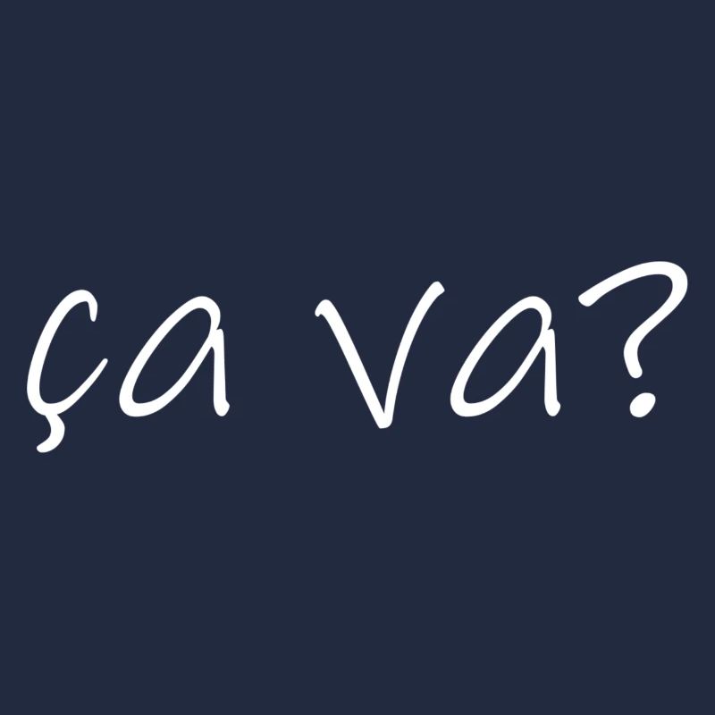 Ça Va – Casual French Expression Design