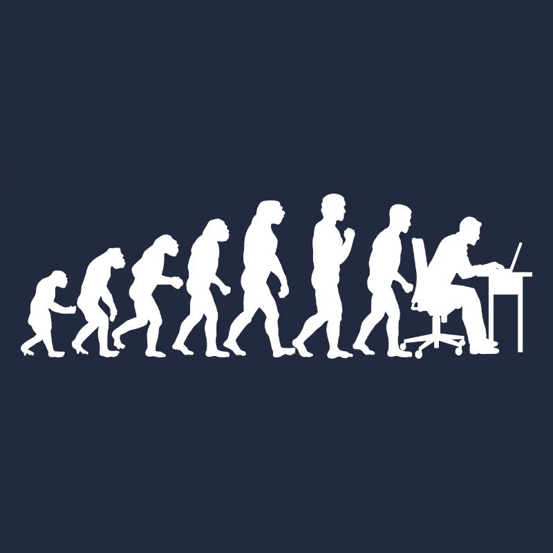 Evolution Computertechniker Nerd Programmierung