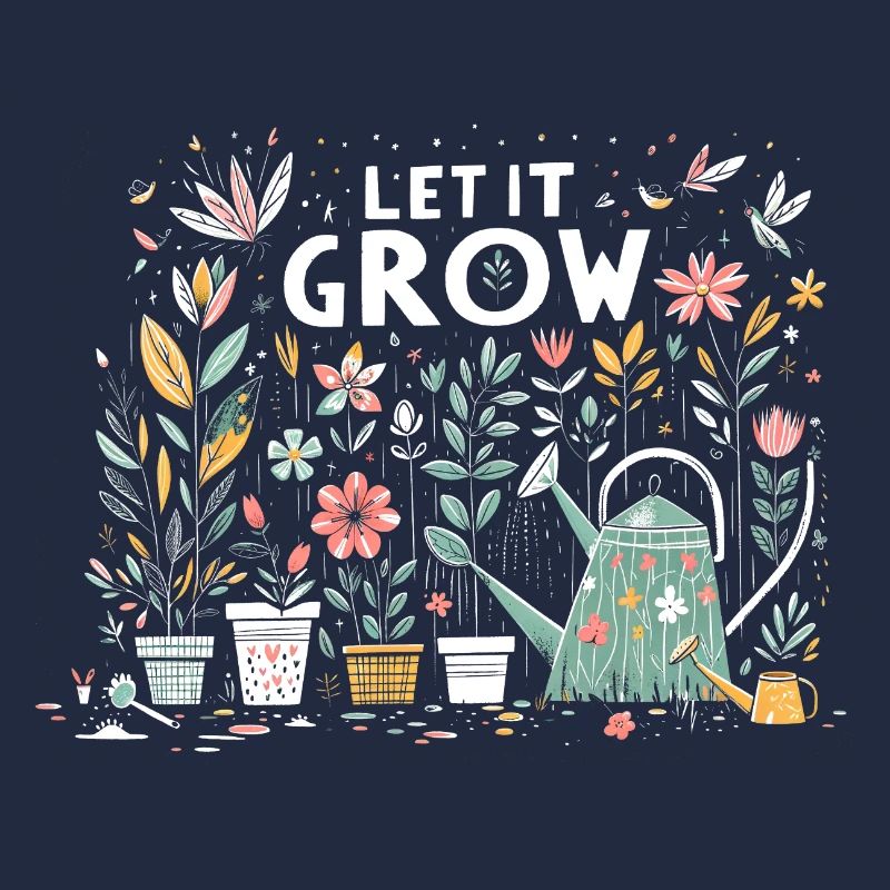 Let It Grow Spring Garden Flowers