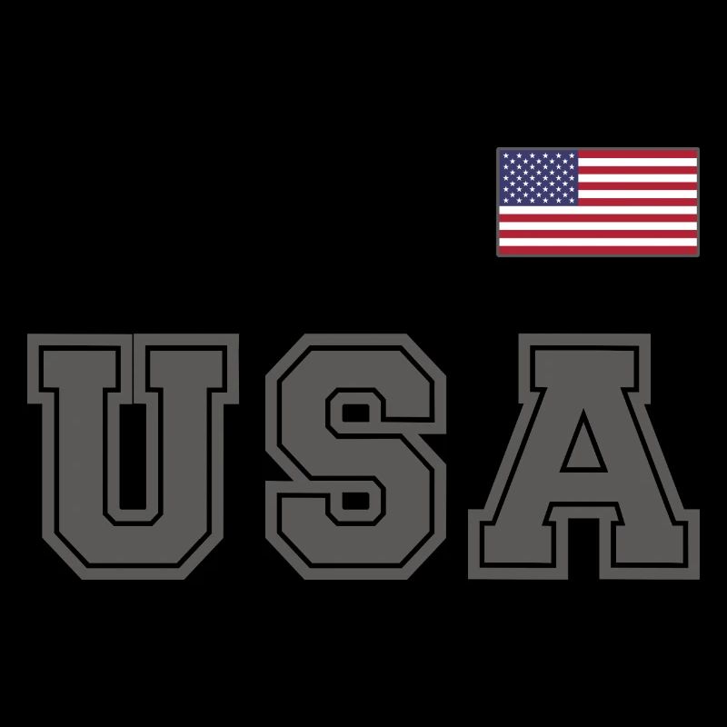 ÉQUIPE Bannière du drapeau américain des États-Unis sur la police