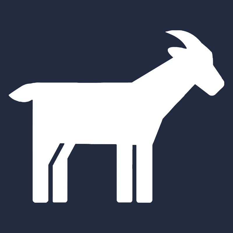 Graphisme minimaliste de silhouette de chèvre