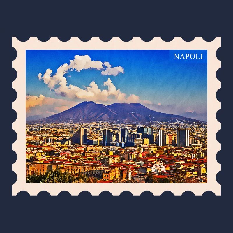 Napoli Skyline Vesuvio