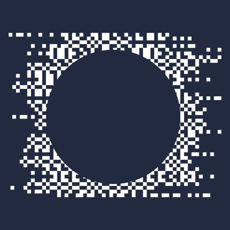 Pixel Circle Abstract Nebula