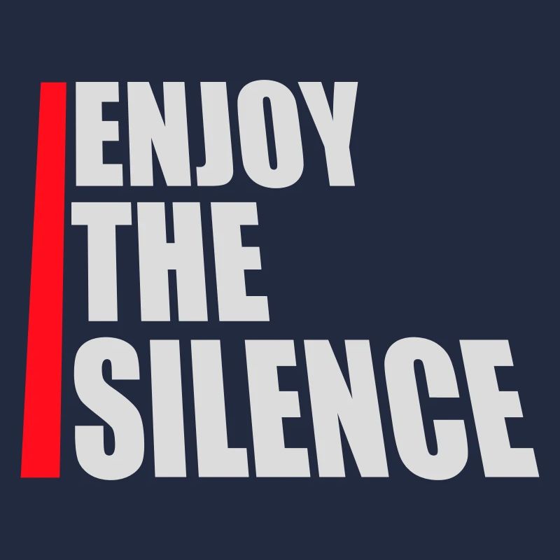 Profitez du silence Dire calme Silence Introverti