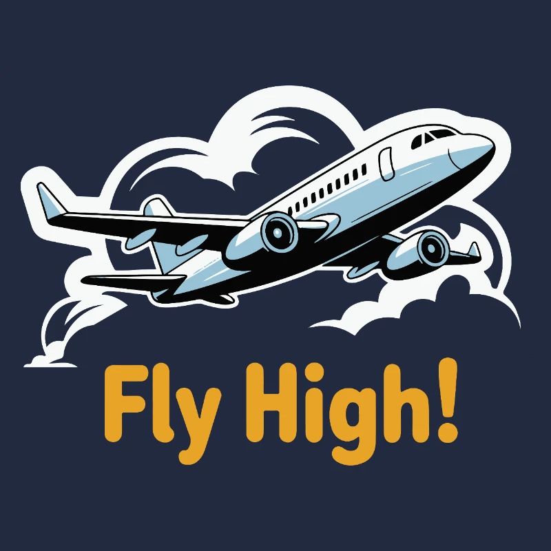 Jet dans le ciel illustration voler haut