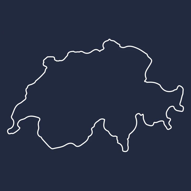 Schweiz Land Kontur