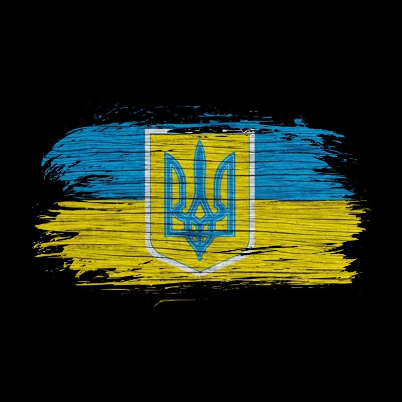 Drapeaux ukraine design avec les couleurs nationales