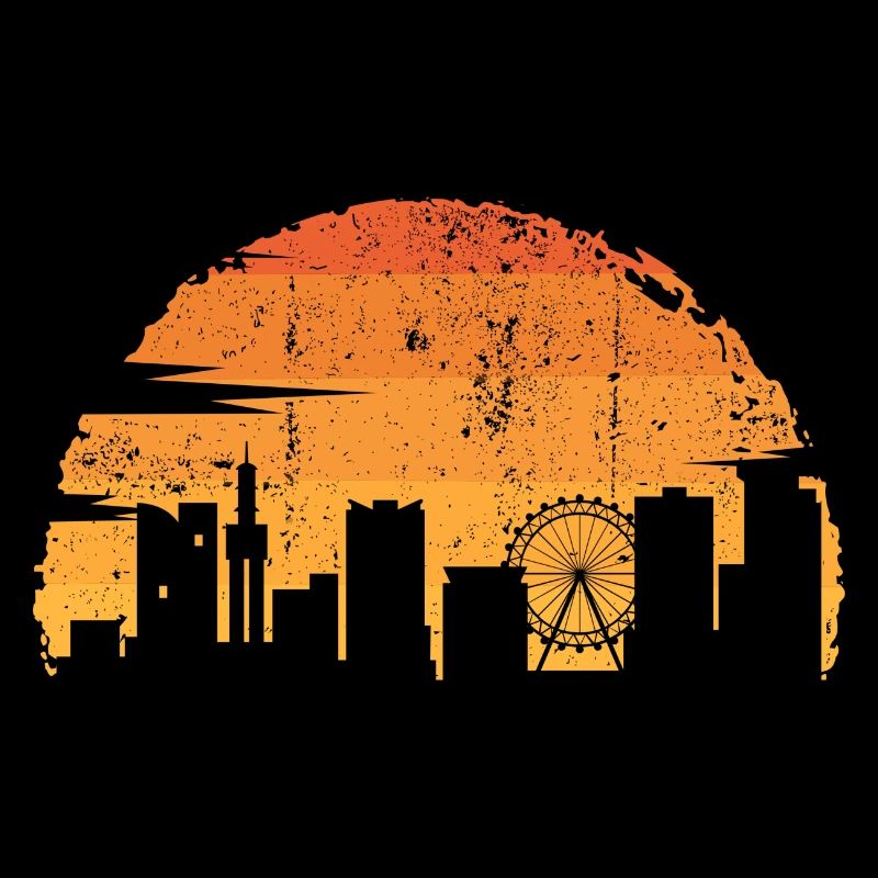 Sunset Skyline Silhouette