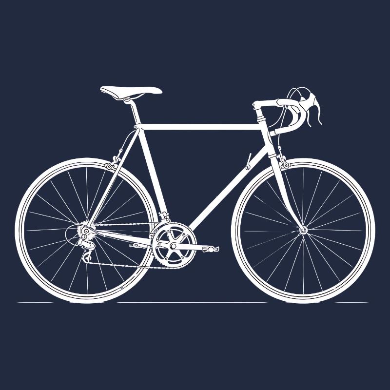 Conception de la silhouette de vélo de route