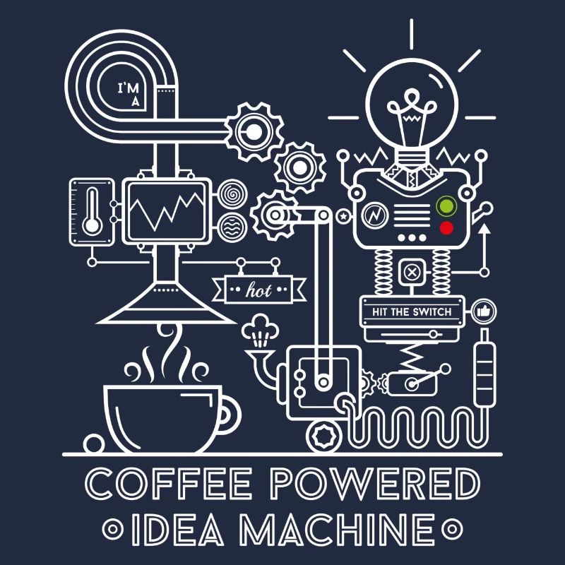 Coffee powered Idea Machine