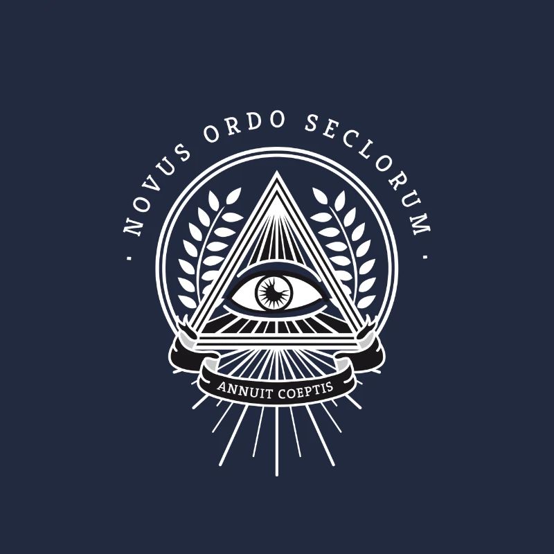 Illuminati œil omniscient pyramide de la société secrète