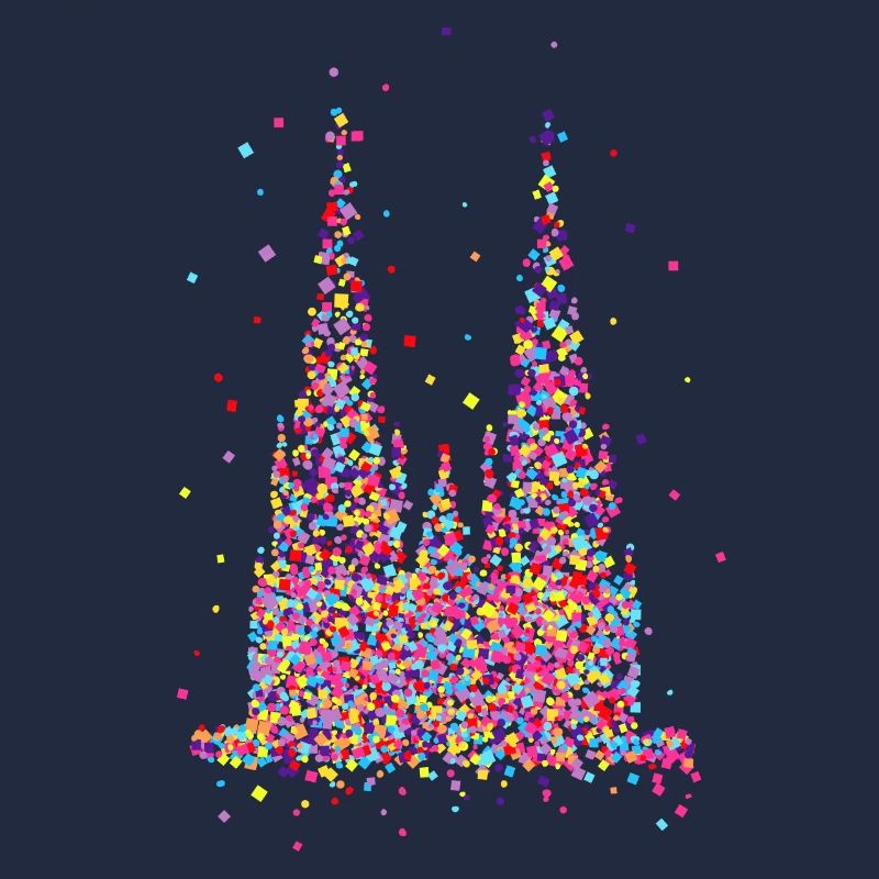 Cathédrale de Cologne, confettis