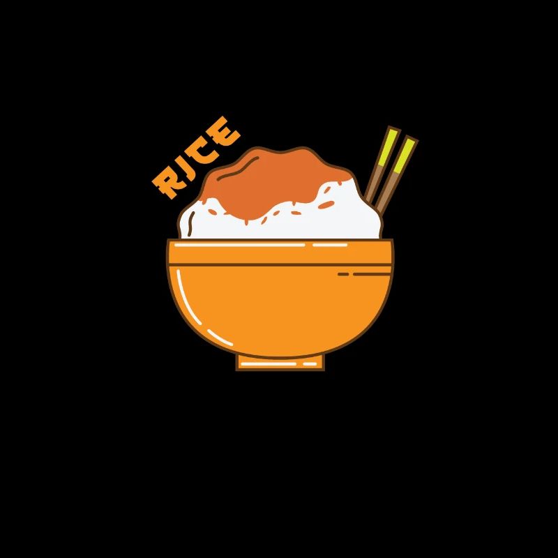 Rice bowl with chopsticks