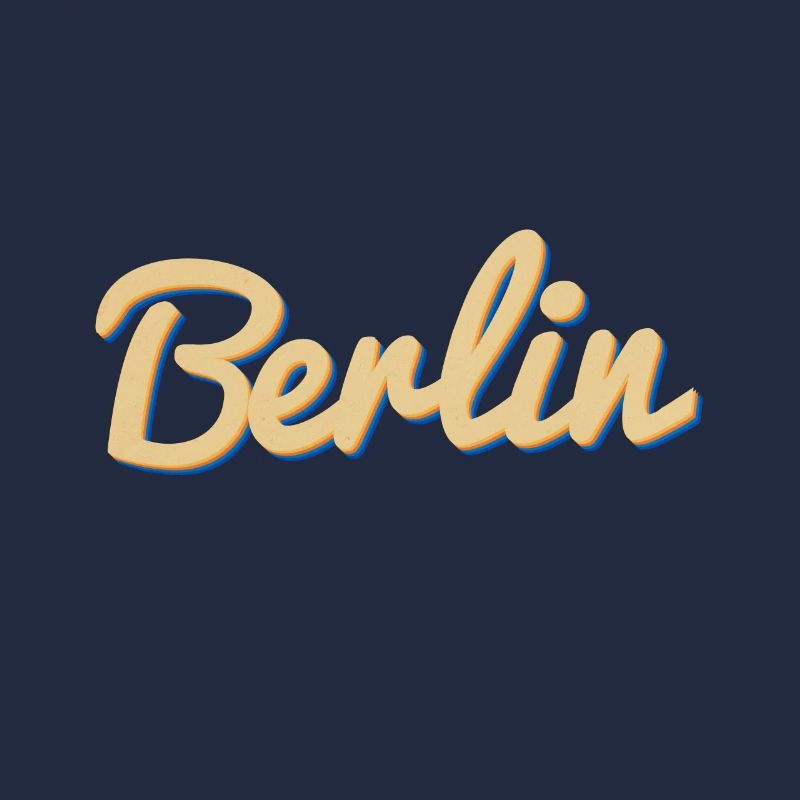 Mot-symbole Berlin Script Vintage