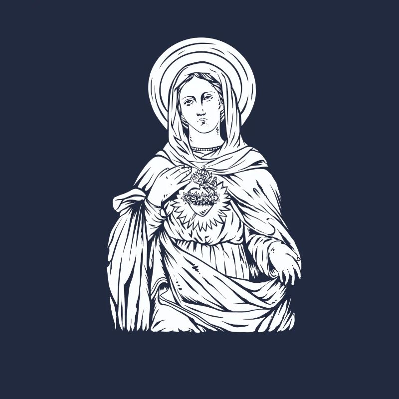 Sainte Vierge Marie Mère Chrétienne Jésus
