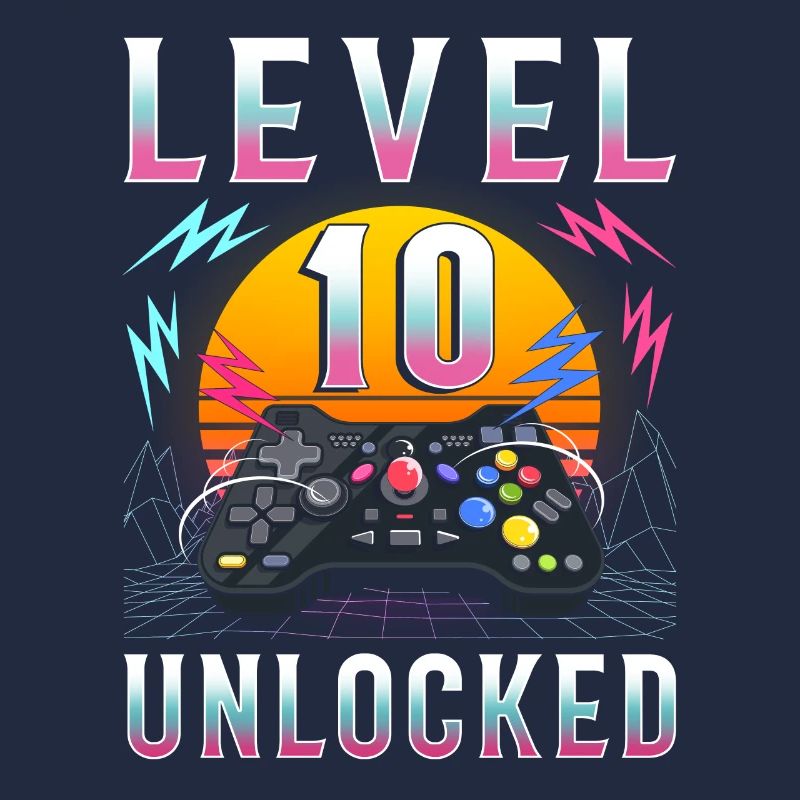 Level 10 unlocked Gaming Geschenk