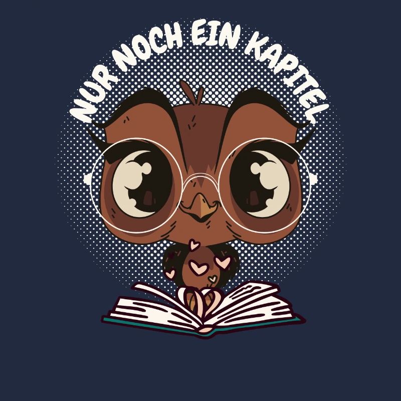 Süße Eule Buch "Nur noch ein Kapitel"