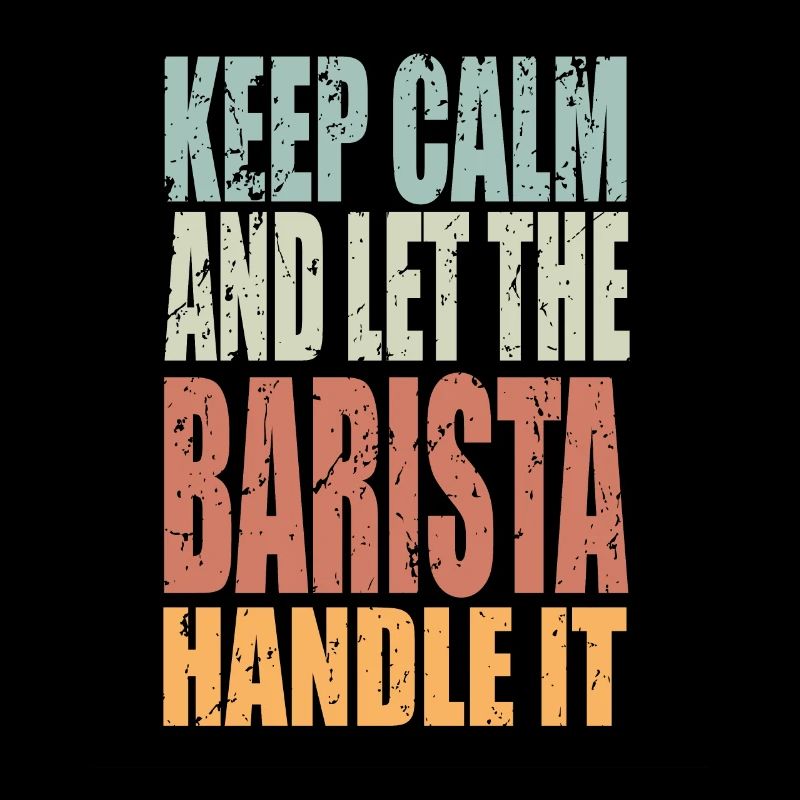 Keep Calm Barista Spruch Barista Geschenk
