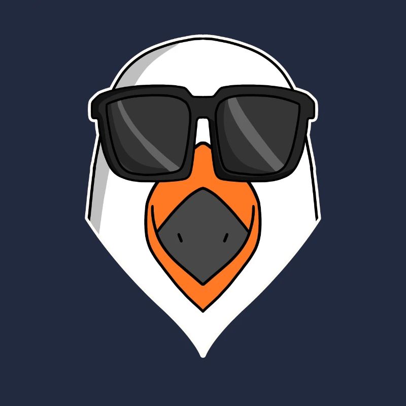 Coole Möwe mit Sonnenbrille