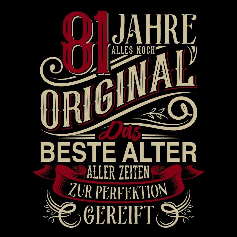 81. Geburtstag Vintage Retro