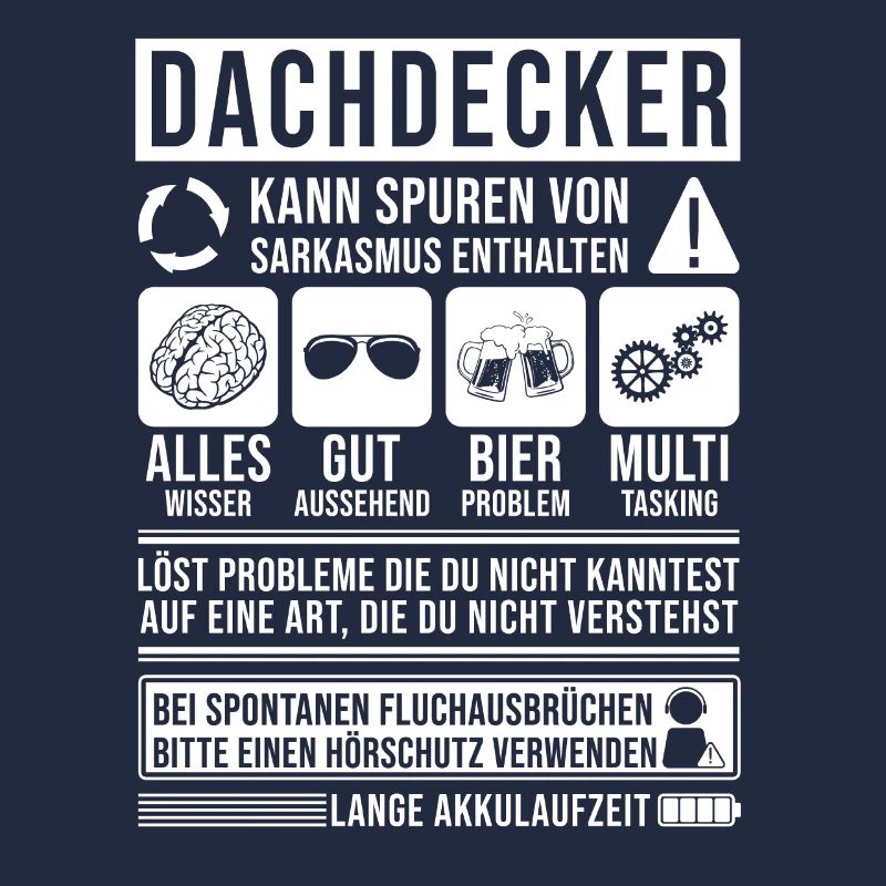 Dachdecker Spruch lustig