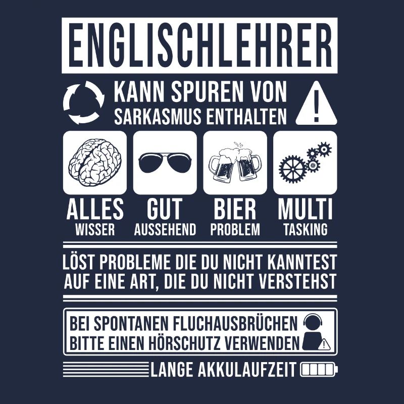 Englischlehrer Spruch lustig