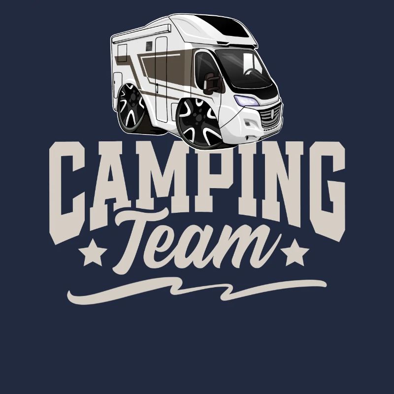 Équipe de camping Camper Campen