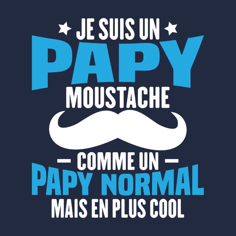 Un papy moustache comme un papy normal