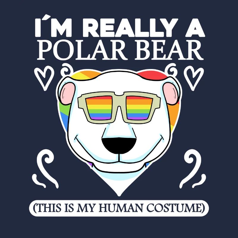 Eisbär Polarbär Bär Spruch Sprüche