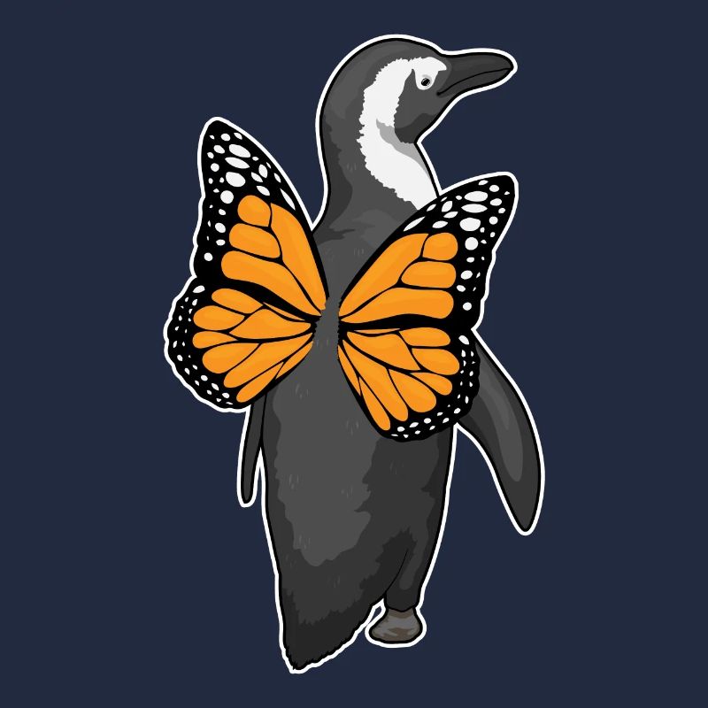 Ailes de papillon de pingouin