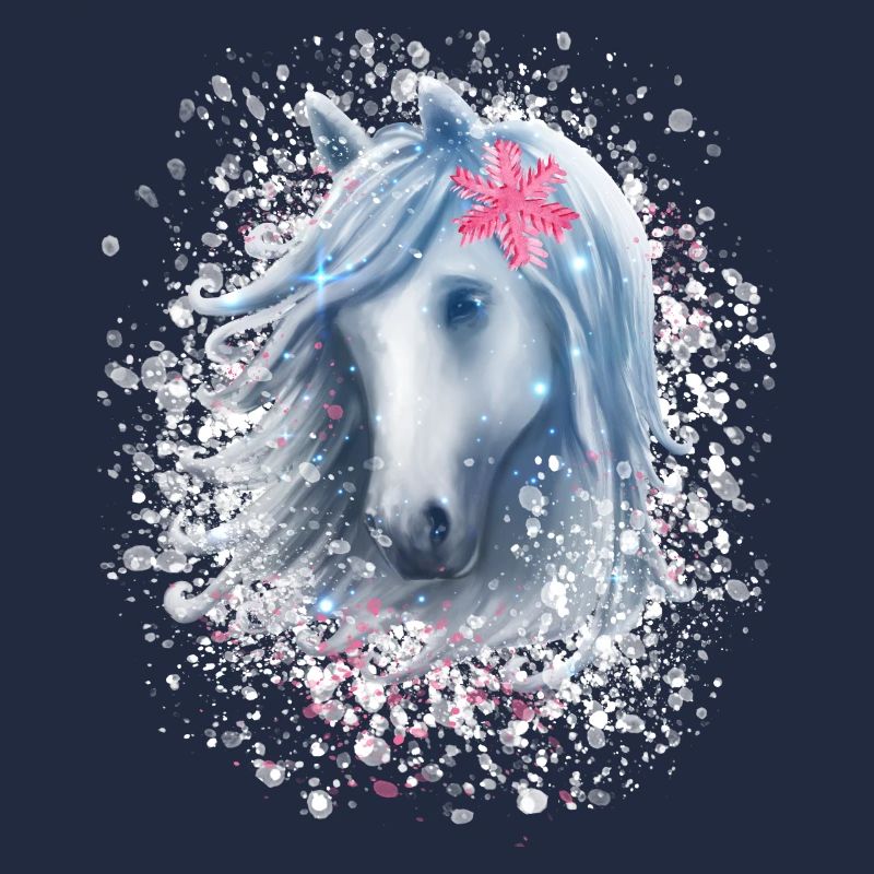 Cheval flocon de neige Noël