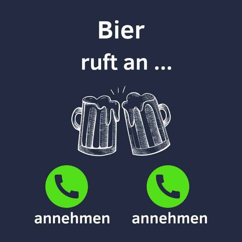 Bier ruft an - annehmen oder annehmen?