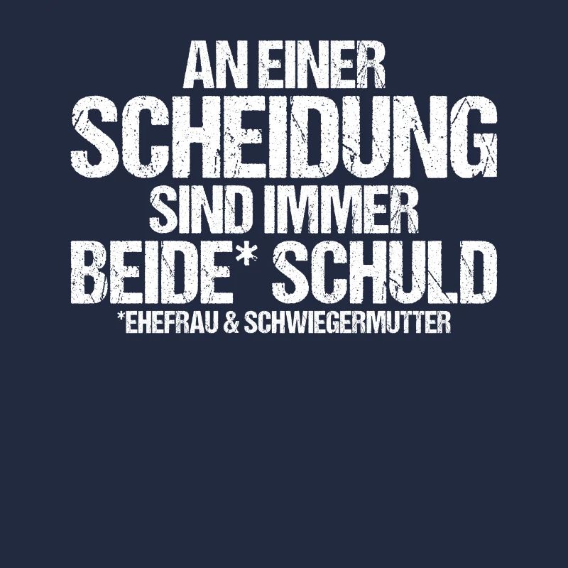An einer Scheidung sind immer beide Schuld