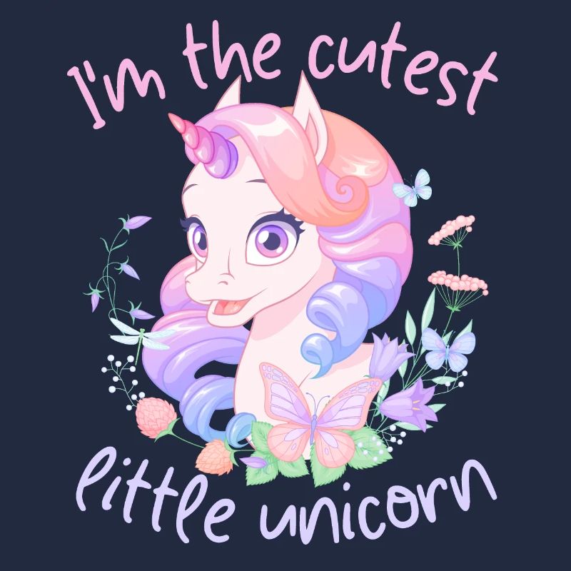 Kawaii Einhorn, Unicorn Mädchen, Spruch