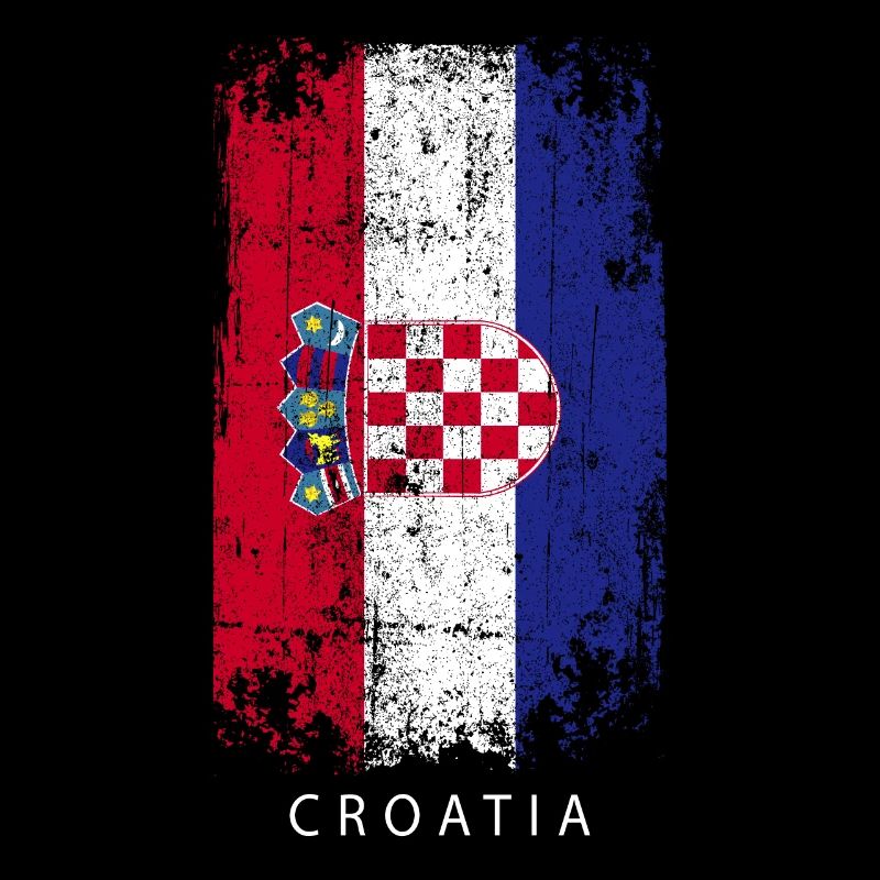Souvenir avec le drapeau du pays de la Croatie