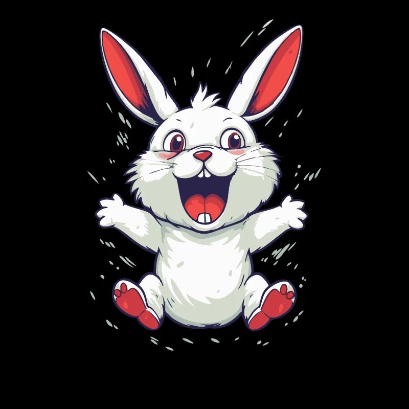 Fantastique bande dessinée blanche Hoppel Rabbit
