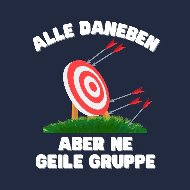 Lustiger Spruch Bogenschießen Gruppe Bogensport