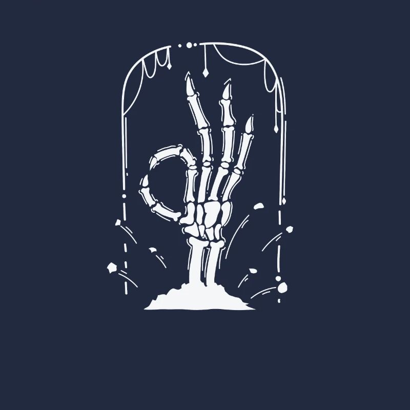 Tombstone and Hand Gothic Style