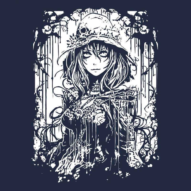 Fille d’anime gothique