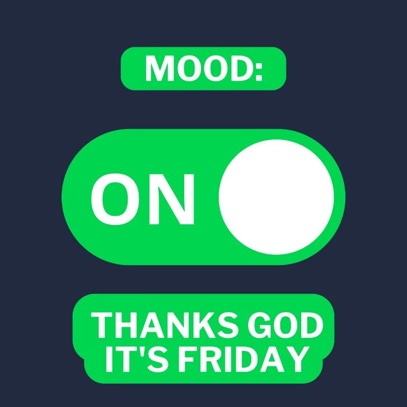 Mood Freitag EIN | Lustiges Freitagsdesign