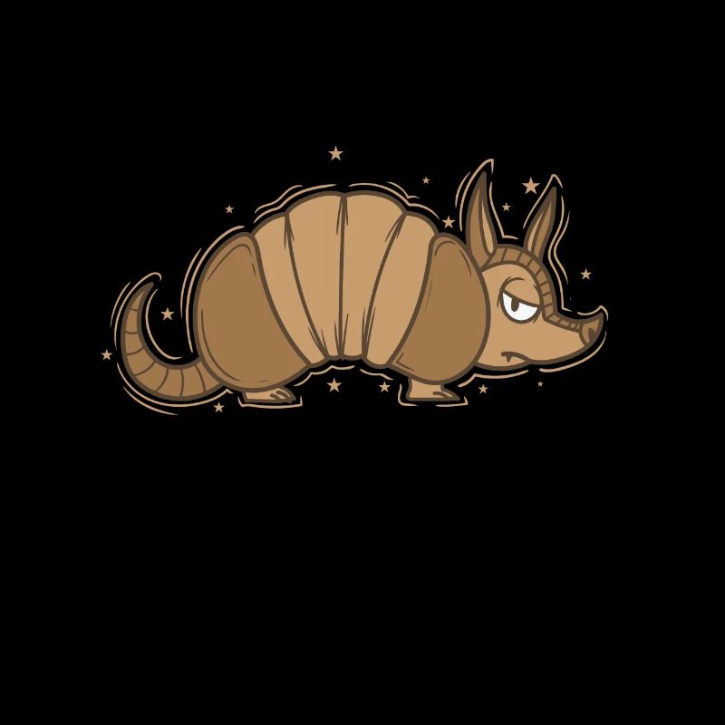 Armadillo is annoyed desert mammal