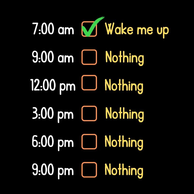Things To Do During The Day | Funny Design