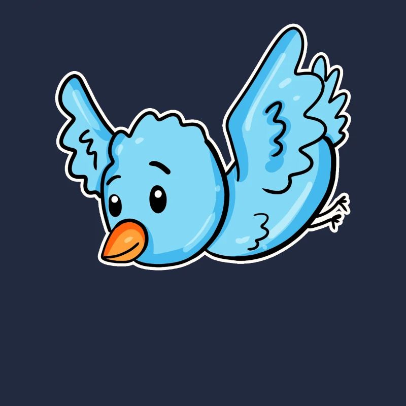 Ein blauer Vogel
