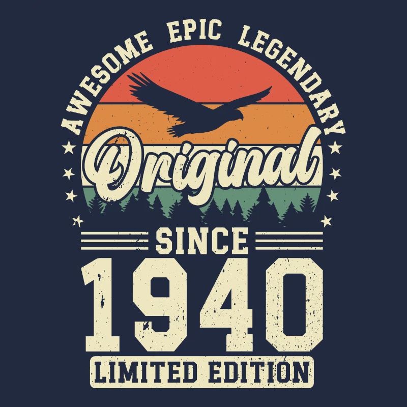 Vintage 1940 Geburtstag Retro