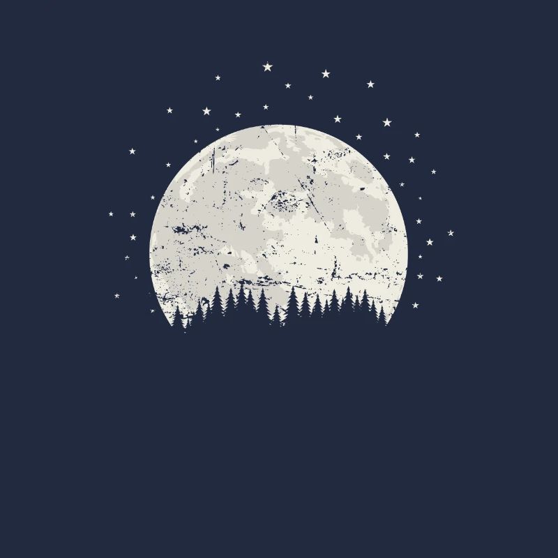 Moon Behind The Mountains Sky Light