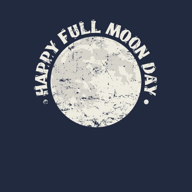 Happy Full Moon Day Night Sky