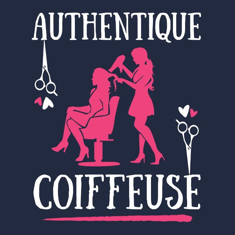 Authentique Coiffeuse coiffure salon coupe cheveux
