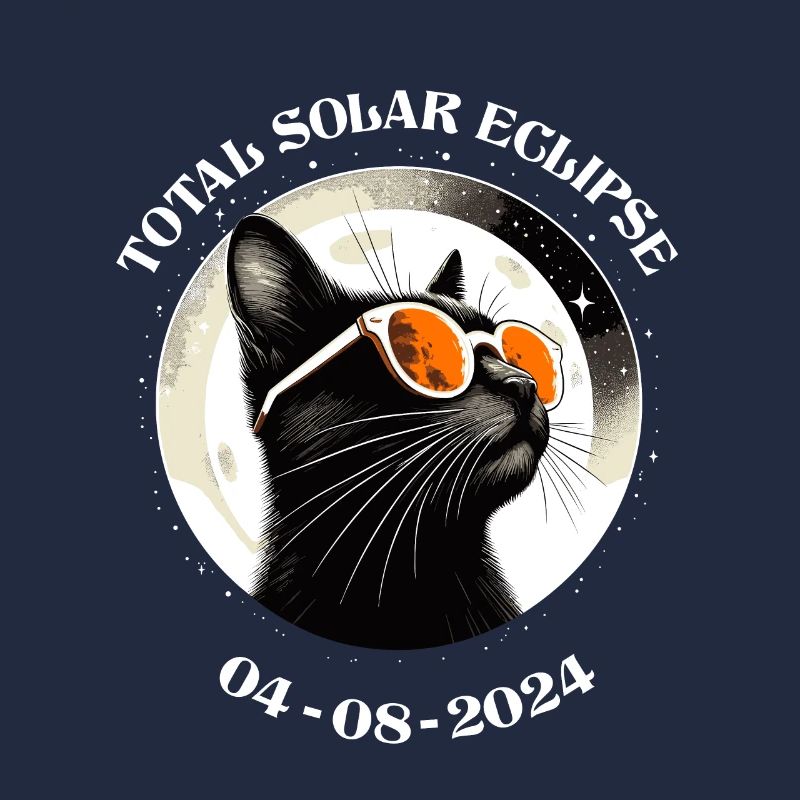 Solar Eclipse April 2024 Cat America Funny