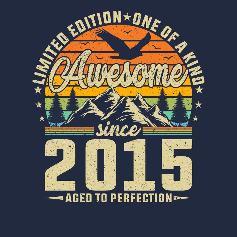 Creative 2015 Birthday Year Anniversary Retro